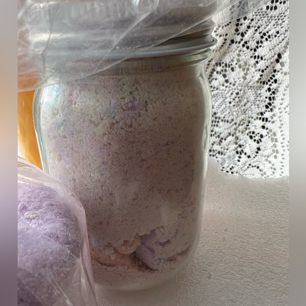 MIXED FIZZIES Cup!  LAVENDER BATH BOMBS EUCALYPTUS, TEATREE OIL SINK/BATH BOMB - Picture 3 of 12